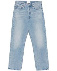 Agolde - Whiskered Faded Jeans - Lyst