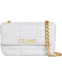 Celine - Chain Shoulder Bag Matelasse Monochrome - Lyst