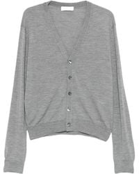 Lanvin - V-Neck Long-Sleeve Knit Top - Lyst