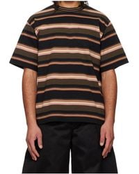 Sacai - Striped T-Shirt - Lyst