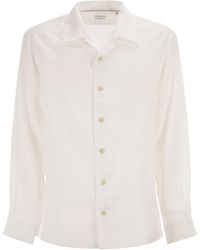 Brunello Cucinelli - Crête Detailed Easy Fit Shirt - Lyst