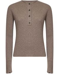 Uma Wang - Button-Detail Ribbed Sweater - Lyst