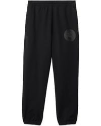 Burberry - Ekd Badge Cotton Jogging Pants - Lyst