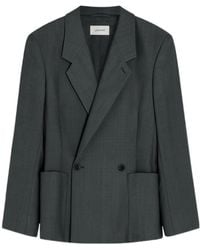 Lemaire - Double-Breasted Tailored Jacket - Lyst