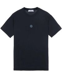 Stone Island - Logo-Print Short-Sleeved T-Shirt - Lyst