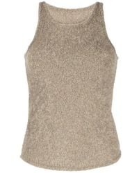 Low Classic - Sleeveless Fleece Knitted Top - Lyst