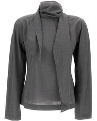 Jacquemus - The Chale Long Sleeved Blouse - Lyst
