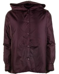 Aspesi - Long-Sleeved Button-Up Hooded Jacket - Lyst