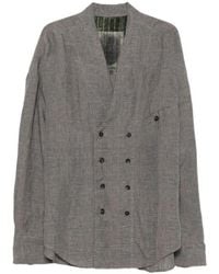 Ziggy Chen - Prince Of Wales Double-Breasted Jacket - Lyst
