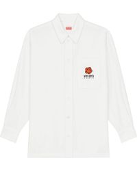KENZO - Boke Flower Embroidered Buttoned Shirt - Lyst
