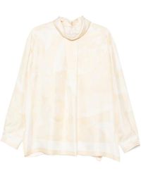 Carven - Printed High-Neck Top - Lyst