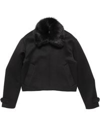Acne Studios - Satin-Wool Bomber Jacket - Lyst