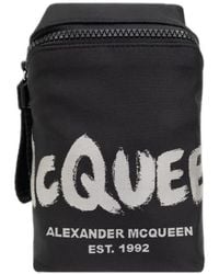 McQueen - Logo Printed Zip-Around Phone Holder - Lyst
