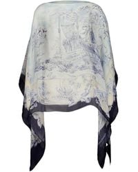 Ferragamo - Floral Pattern Shawl - Lyst
