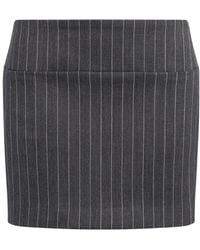 Dondup - Pinstripe-Pattern Mini Skirt - Lyst