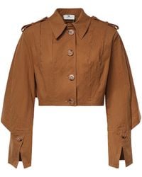 Elisabetta Franchi - Long-Sleeve Casual Jacket - Lyst