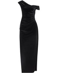 SIR. - Ettore Draped Velvet Dress - Lyst
