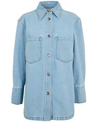JOSEPH - Button-Down Denim Shirt - Lyst
