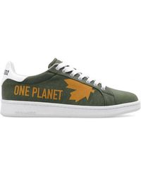 DSquared² - Boxer Leaf-Graphic Low-Top Sneakers - Lyst