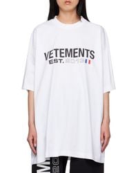 Vetements - Logo-Print Cotton T-Shirt - Lyst