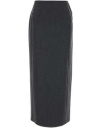 Jil Sander - Rear-Slit Pencil Midi Skirt - Lyst