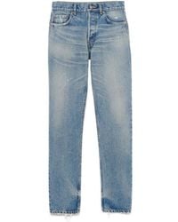 Saint Laurent - Straight Leg Denim Jeans - Lyst
