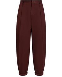 Dolce & Gabbana - Folded-Edge Trousers - Lyst