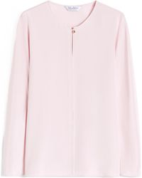 Max Mara - Mitico Crewneck Long-Sleeved Blouse - Lyst