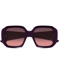 Chloé - Chloé Eyewear Geometric Frame Sunglasses - Lyst