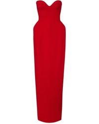 Magda Butrym - Wool-Blend Bustier Gown - Lyst