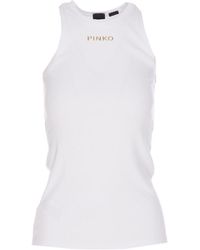 Pinko - Logo Tank Top - Lyst