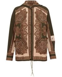 Zimmermann - Printed Blouse With Hood - Lyst