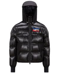 Moncler - Grenoble Logo Patch Padded Down Jacket - Lyst