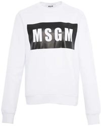 MSGM - Logo Hoodie - Lyst