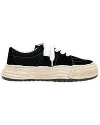 Maison Mihara Yasuhiro - Eric Og Sole Overdyed Mix-Material Low-Top Sneakers - Lyst