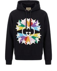Gucci - Interlocking G Graphic-Print Hoodie - Lyst