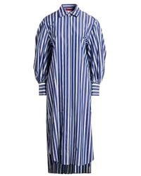 MAX&Co. - Striped Denim Shirt Dress - Lyst