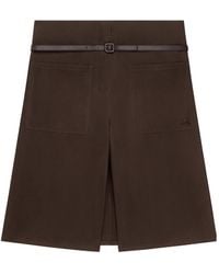 Courreges - Courrèges Belted Knee-Length Shorts - Lyst