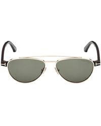 Tom Ford - Double Beam Pilot Sunglasses - Lyst