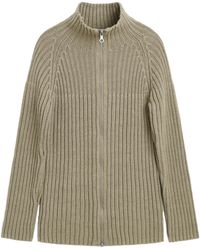 Our Legacy - Straight-Cut Zipper Wool Blend Knit Cardigan - Lyst