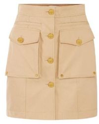 Elisabetta Franchi - Gabardine Cargo Mini Skirt - Lyst