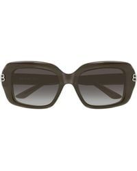 Balenciaga - Eyewear Rectangular Frame Sunglasses - Lyst