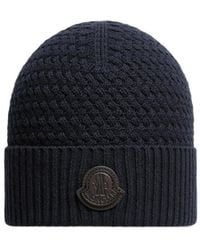 Moncler - Cable Knit Hat - Lyst
