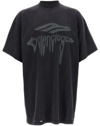 Balenciaga - 3B Liquefied Oversized T-Shirt - Lyst