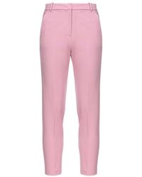 Pinko - Straight Leg Tailored Trousers - Lyst