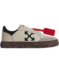 Off-White c/o Virgil Abloh - New Low Vulcanized Lace-Up Sneakers - Lyst