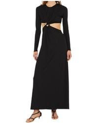 Christopher Esber - S-Buckle Crew Neck Long Sleeve Midi Dress - Lyst