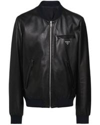 Prada - Reversible Bomber Jacket - Lyst