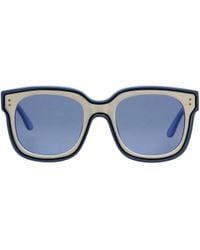 Marni - Two-Tone Rectangular Plastic Sunglasses - Lyst
