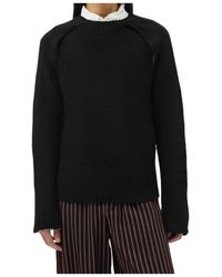 Ann Demeulemeester - Ribbed-Knit Sweater - Lyst
